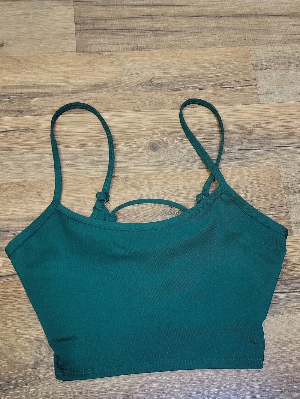 PINK ACTIVE Green Ultimate Lightly Lined Criss-Cross Active Sports Bra